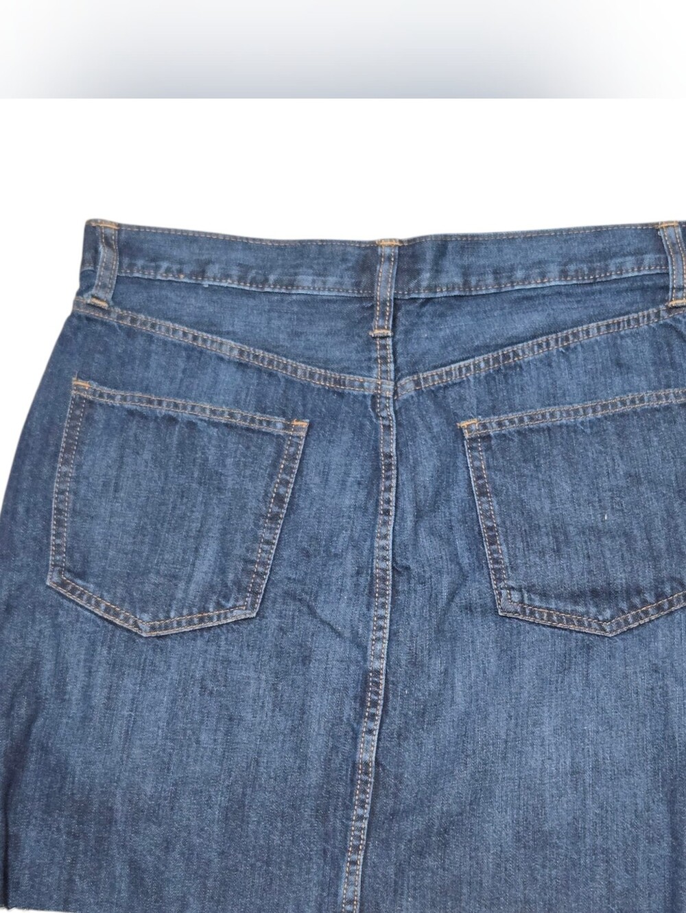 Gap Denim Button-Front Mini Skirt Sz 30 - Picture 4 of 6